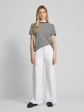 Cambio Flared Jeans mit offenem Saum Modell 'PALLAZZO' (weiss) online kaufen