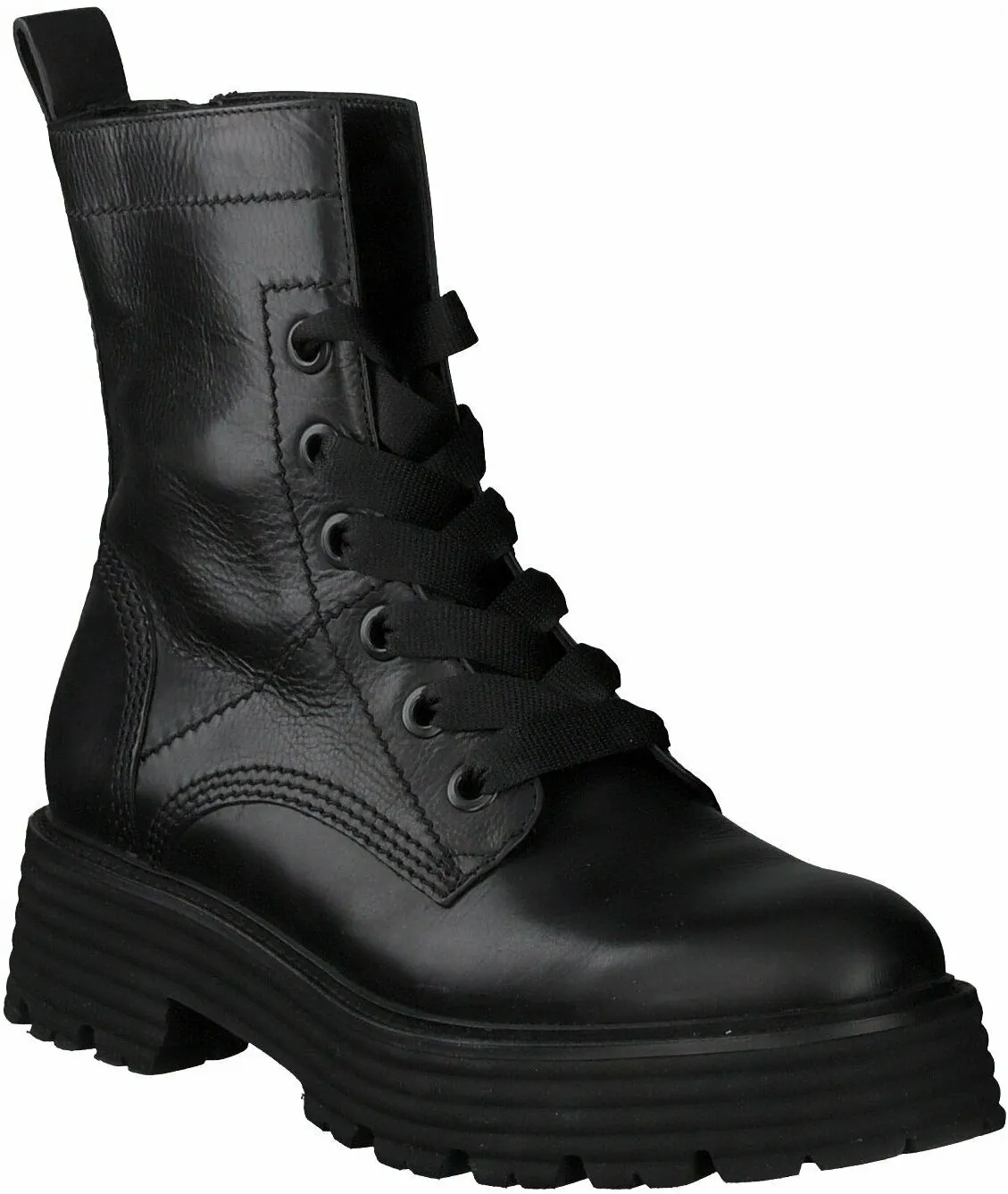 Damen-Schnürboots 102001901659 (Schwarz)