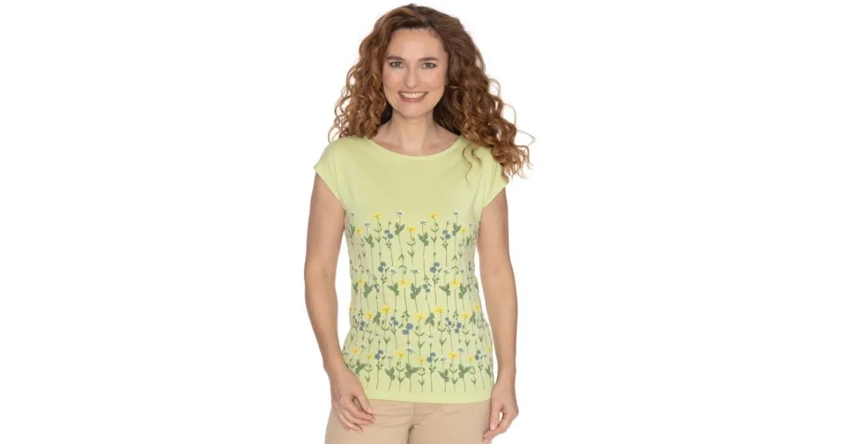 Damen T-Shirt BUSHMAN BARBARA gelb