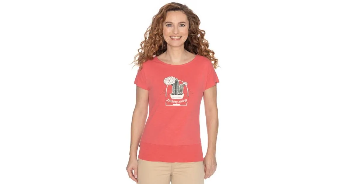 Damen T-Shirt BUSHMAN MARLA rot