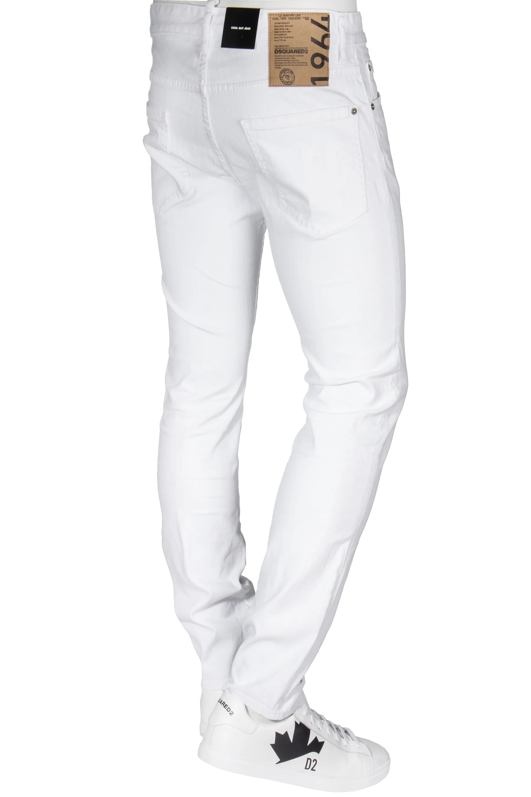 DSQUARED2 White Bull Washed Cool Guy Jeans  