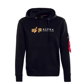 Herren Hoody - Label - Black