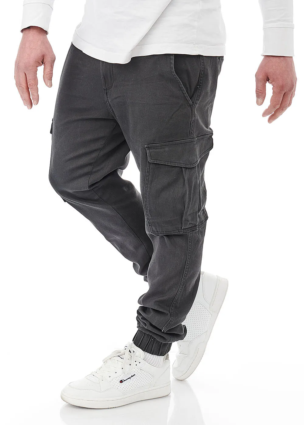 Jack and Jones Herren Slim Fit Cargo Hose mit 6-Pockets schwarz