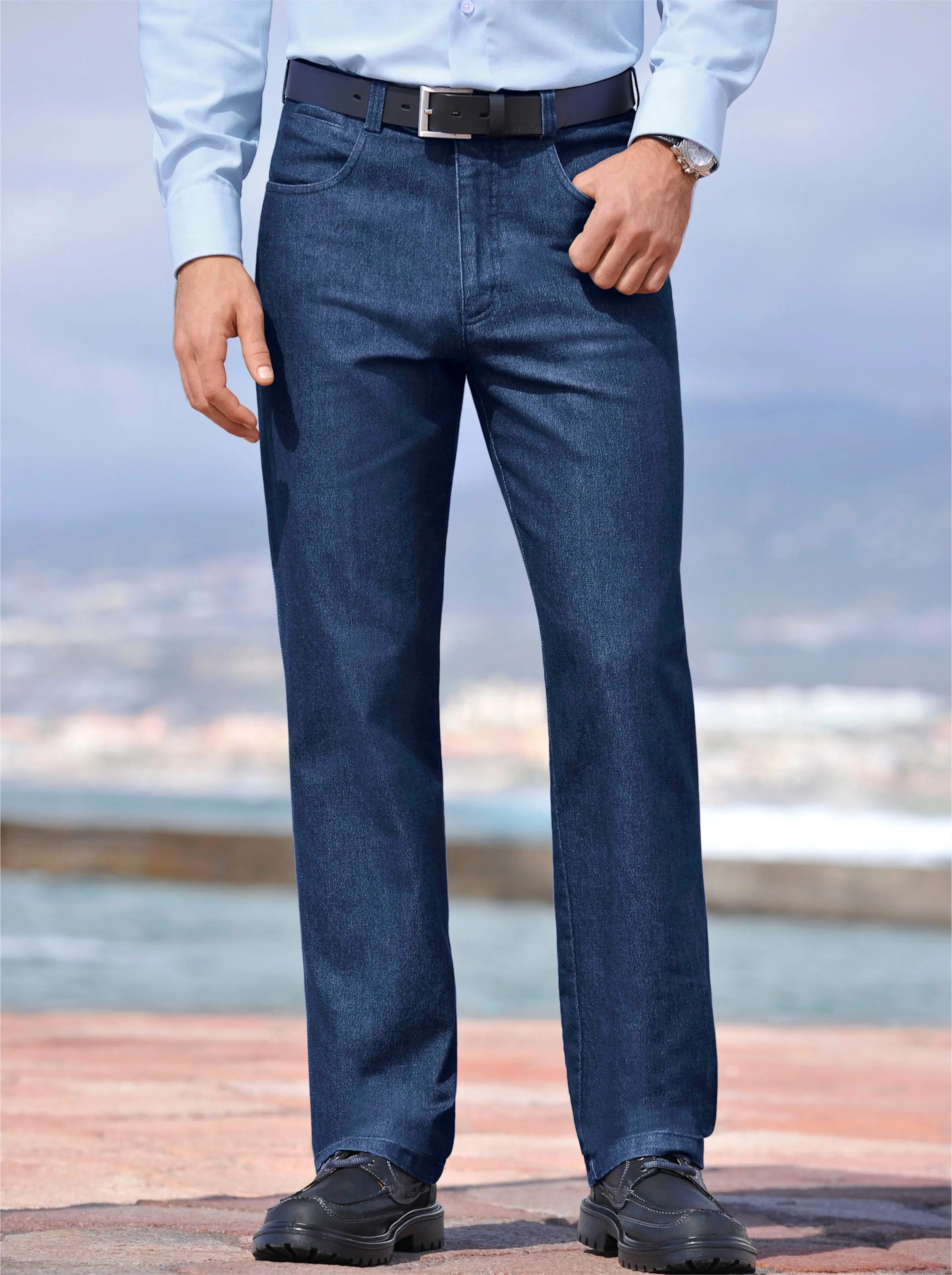 Jeans in jeansblau